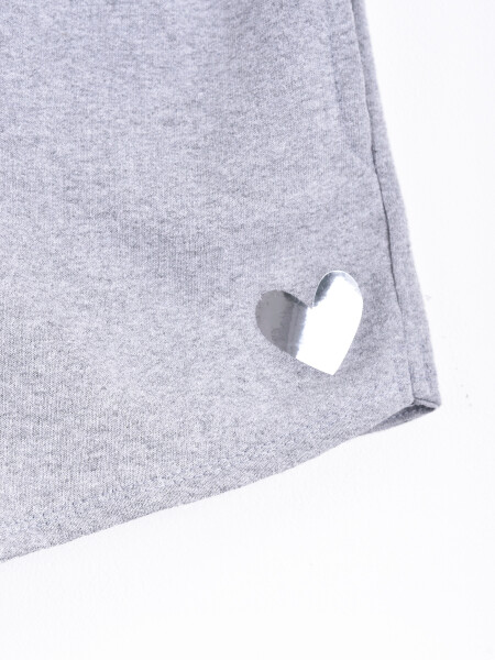 SHORT MARTI GRIS MELANGE M