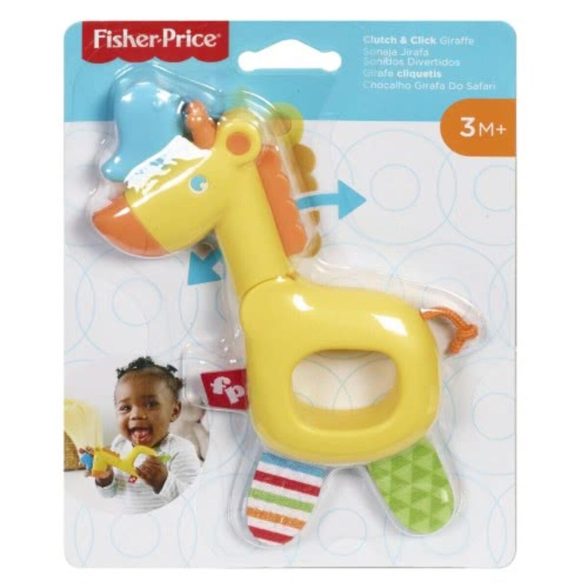 Sonajero Fisher Price Jirafa Amarilla +3 Meses 