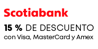 15% OFF con tarjetas Scotiabank