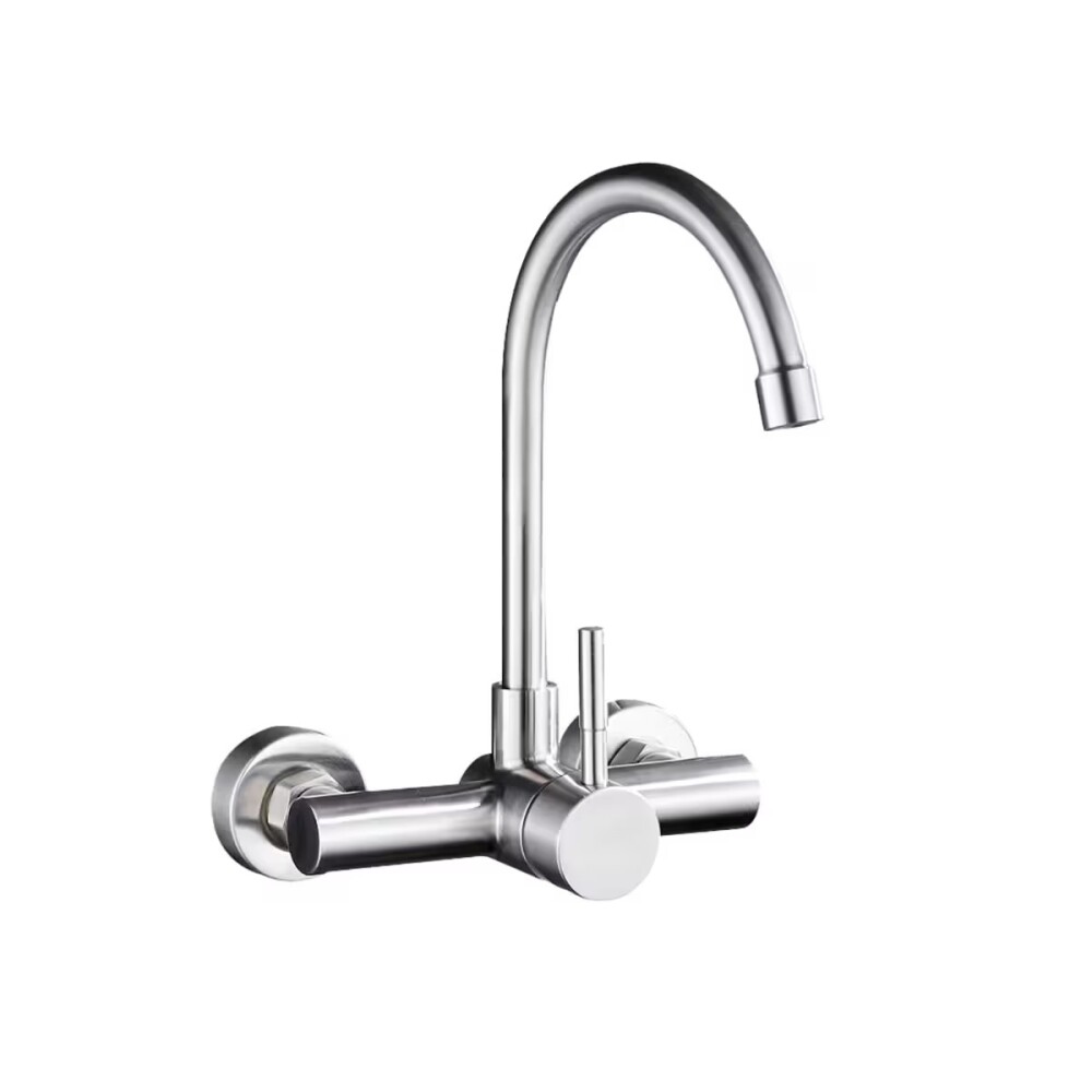 Grifería de cocina Monocomando de pared Celtic Gris Satinada Grifería De Cocina Monocomando De Pared Celtic Gris Satinada