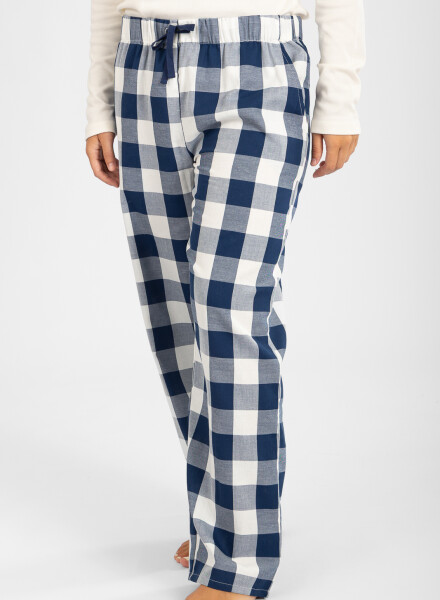 Pantalon mujer franela Azul