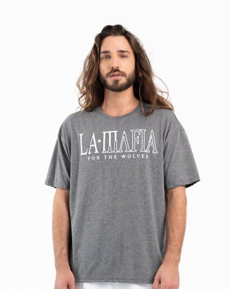 Remera Bandana Mescla La Mafia Gris U