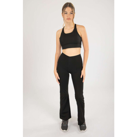 Flare long compressive pant Negro