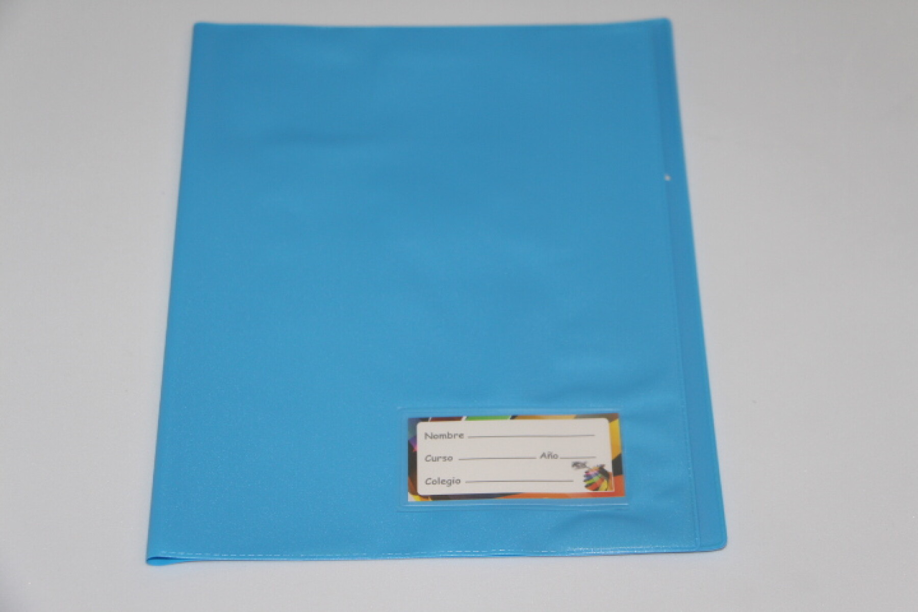 FORRO PLASTICO P.V.C. PARA CUADERNO - COLOR CELESTE 