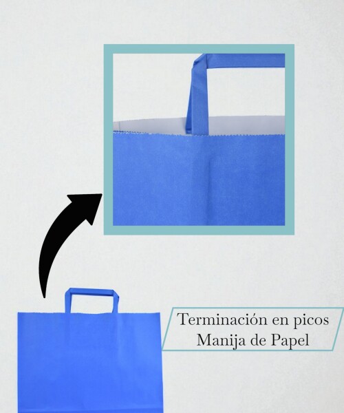 Bolsa lisa acuario 30x12x32 cm AZUL
