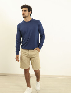 470450 SWEATER HARRINGTON LABEL Azul Piedra Melange