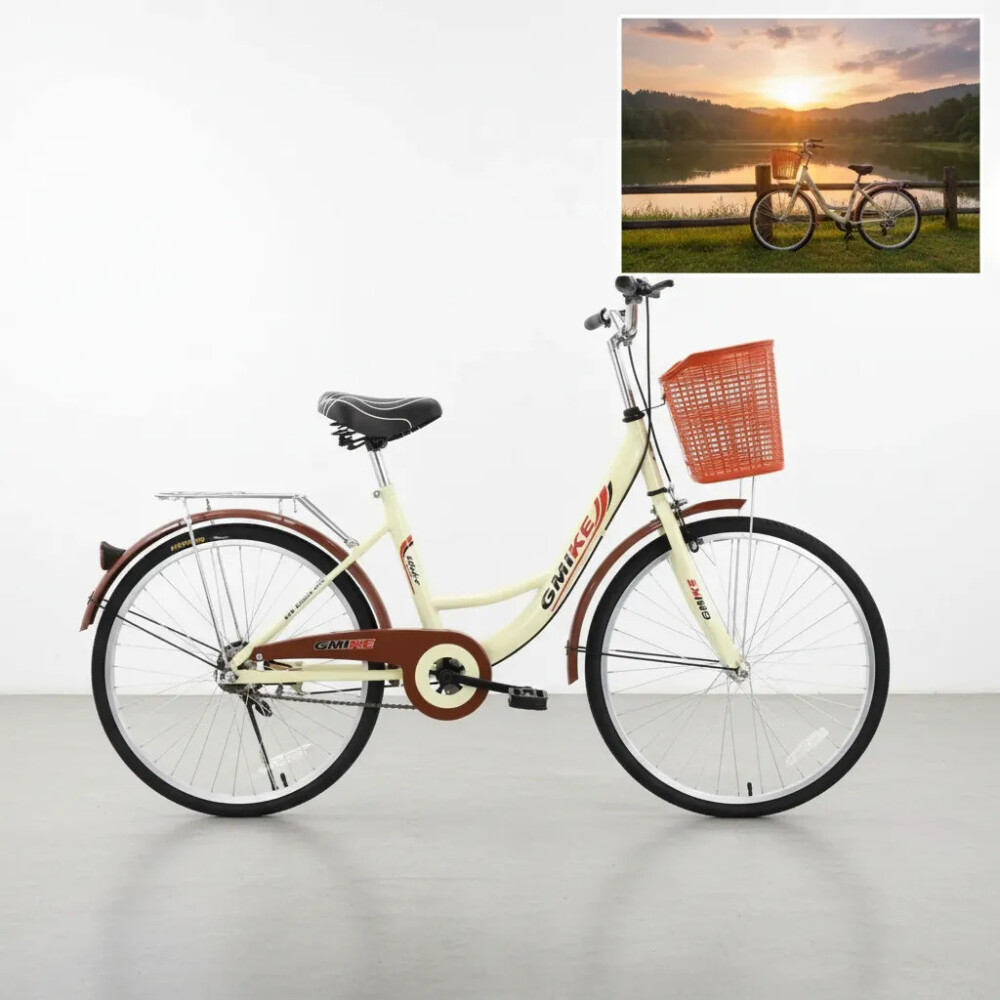 Bicicleta de paseo para dama rodado 26 Beige