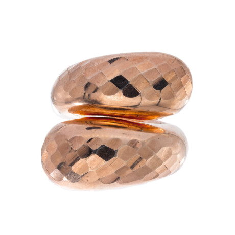 Anillo de plata 925 con baño de oro rosado. Anillo de plata 925 con baño de oro rosado.