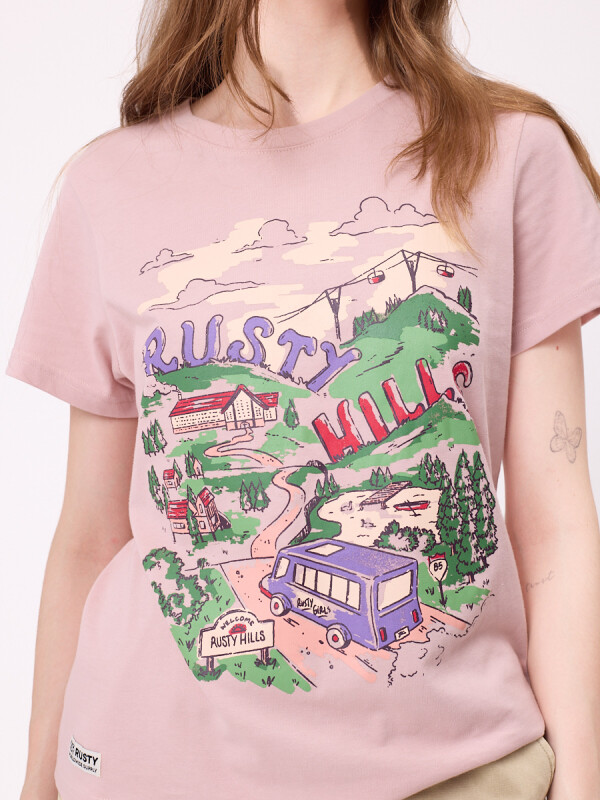 T-SHIRT ELPHIN RUSTY Rosa Viejo