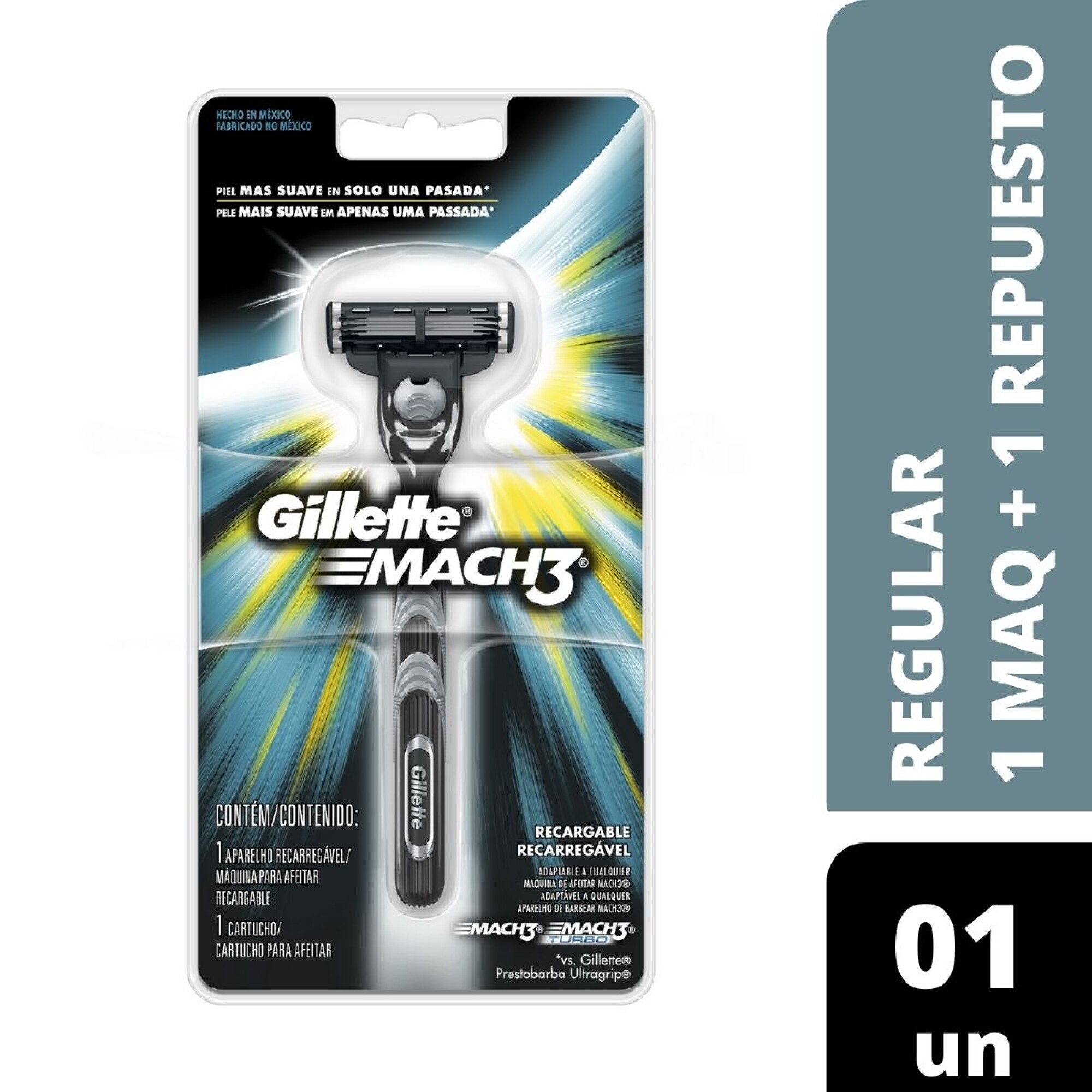 Gel Para Afeitar Hombre Mach 3 Gillette