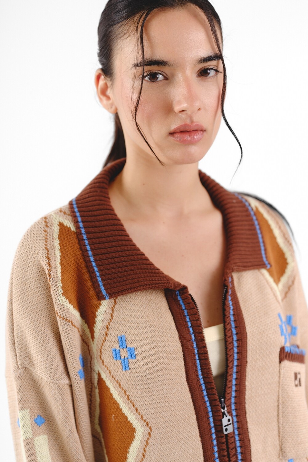 Campera Confeti Beige