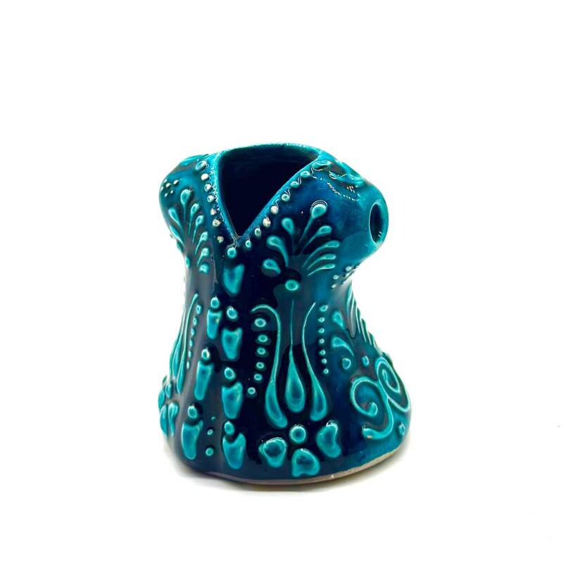 Mini kaftan de cerámica pintado Aqua