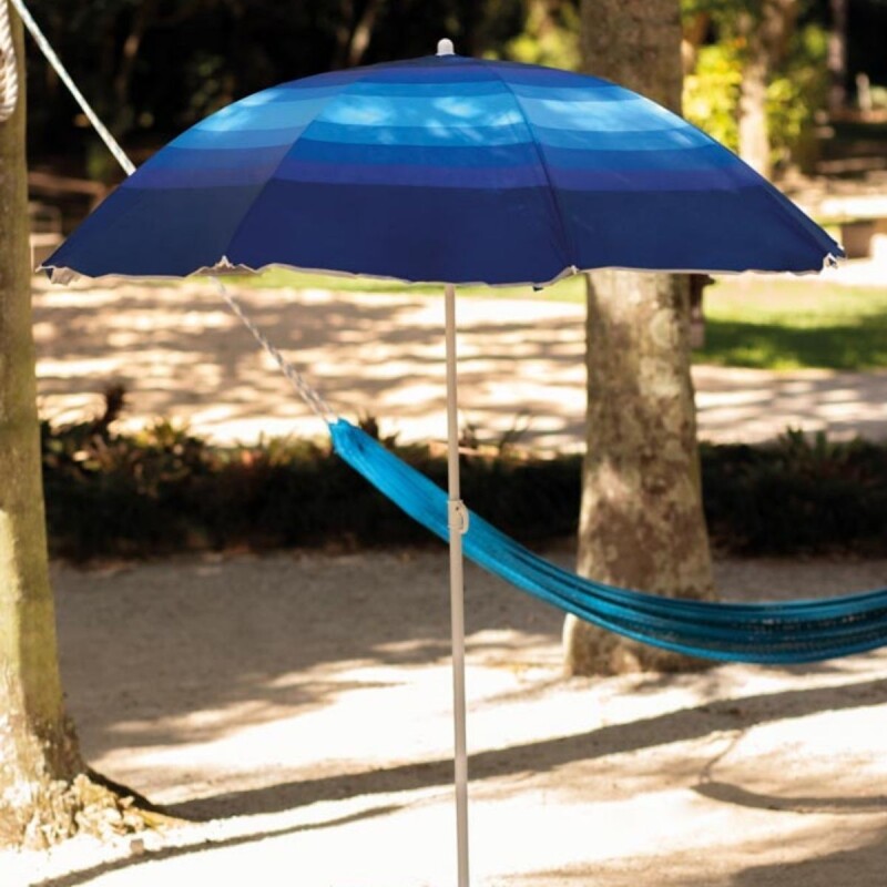 Sombrilla 1,80 mrs Polyester 50+UV AZUL