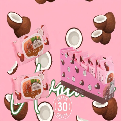 SAS Toallitas desmaquillantes fragancia de coco x30 Sas Toallitas Desmaquillantes Fragancia De Coco X30