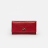 Billetera Cloe en cuero graneado Rojo