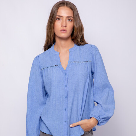 CAMISA HINOJO Celeste Cielo