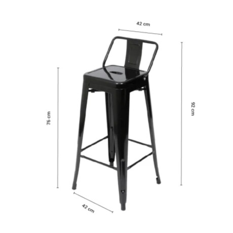 Taburete Tolix Negro