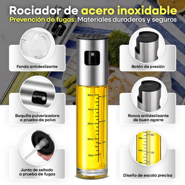 Juego de 2 Aceitera Rociador Spray Liquido Aceite Vinagre Cocina IMBACK Juego de 2 Aceitera Rociador Spray Liquido Aceite Vinagre Cocina IMBACK