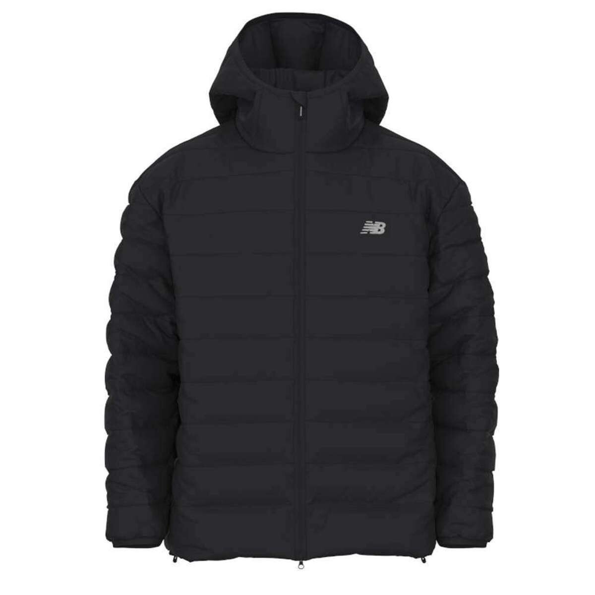Abrigo Sport Essentials Hooded Puffer de Hombre - Negro 