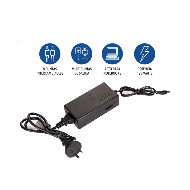 Cargador universal para laptop multi conectores Cargador universal para laptop multi conectores