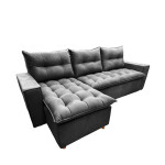 SOFA ESQUINERO KALA GRIS METAL OSCURO Unica