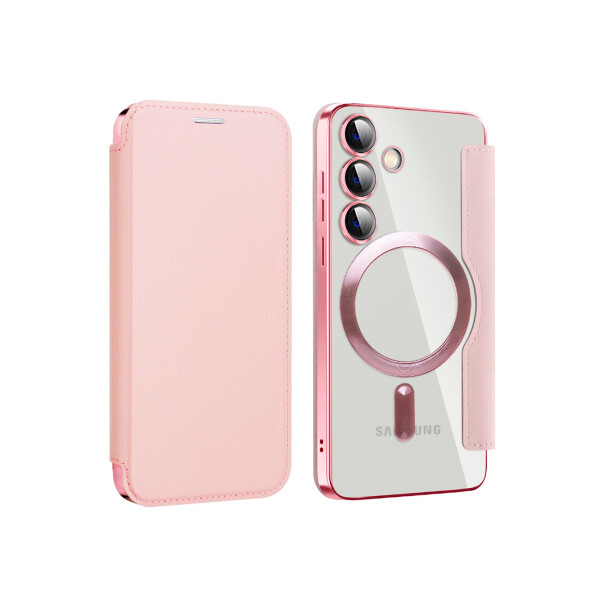 Flip cover Samsung Galaxy S24 Plus con Magsafe color rosa Flip Cover Samsung Galaxy S24 Plus Con Magsafe Color Rosa