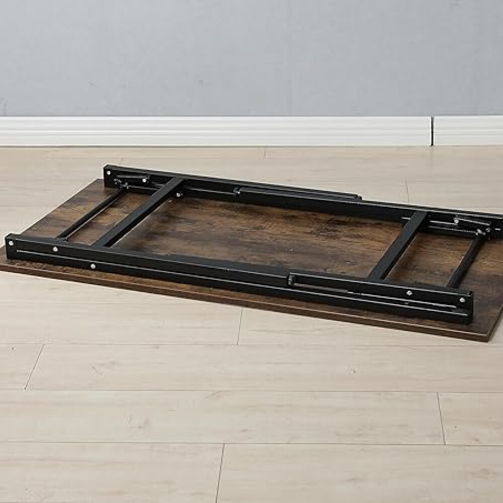 Escritorio Plegable Con Silla Incluida Promo Mesa Y Silla Marrón oscuro