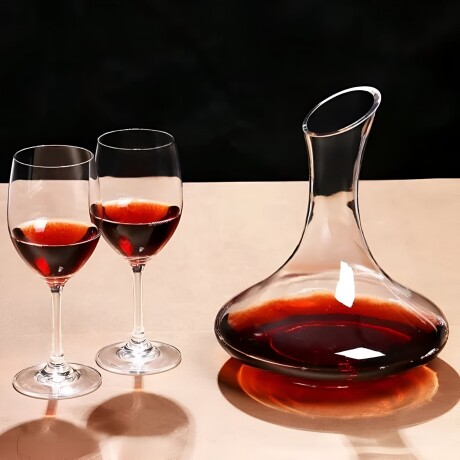 Juego De 4 Copas 370ML + Decanter 1.3L Vidrio Juego De 4 Copas 370ML + Decanter 1.3L Vidrio