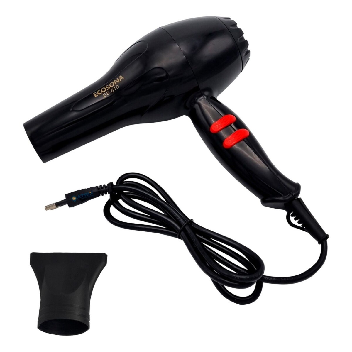 Secador De Pelo Cabello Turbo Profesional 1800w Premium - Color Variante ECOSONANEGRO 