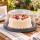 Cubre Torta con Tapa Transparente y Bandeja Plástica 30 cm Gris