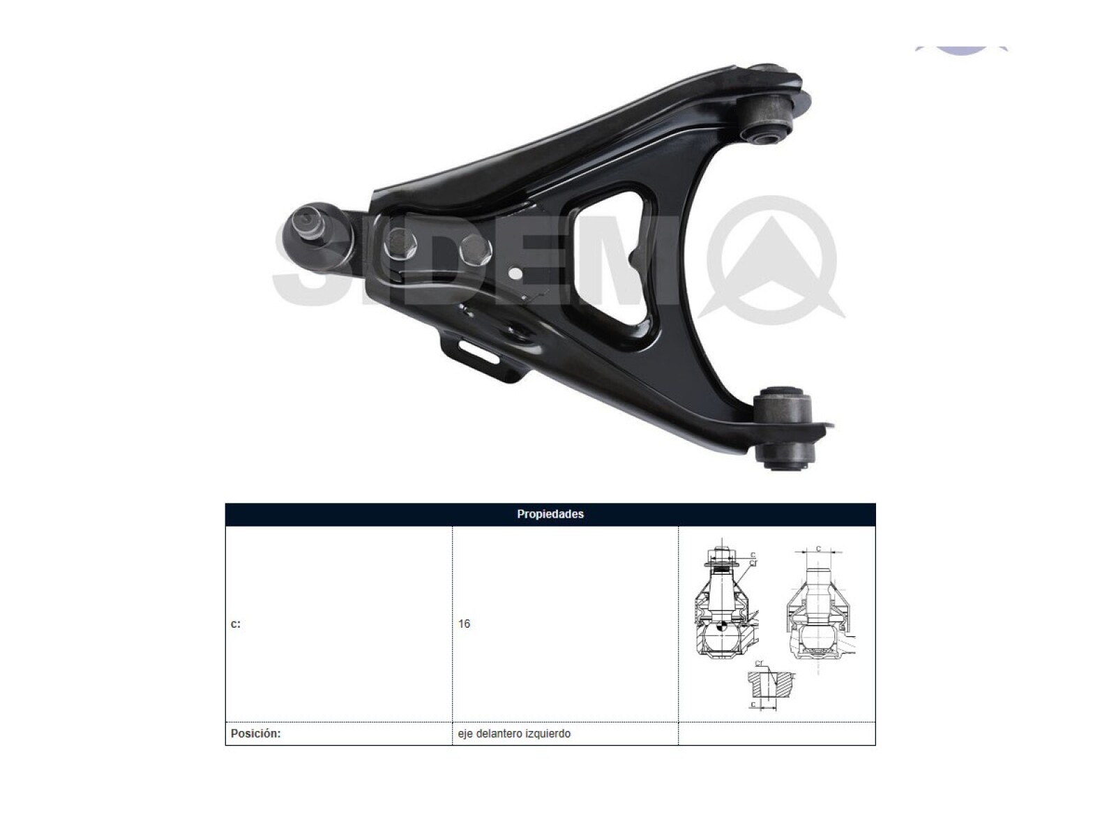 Parilla De Suspension Delantera Renault Express 96-25 Izq 