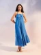 VESTIDO NARANJO TURQUESA