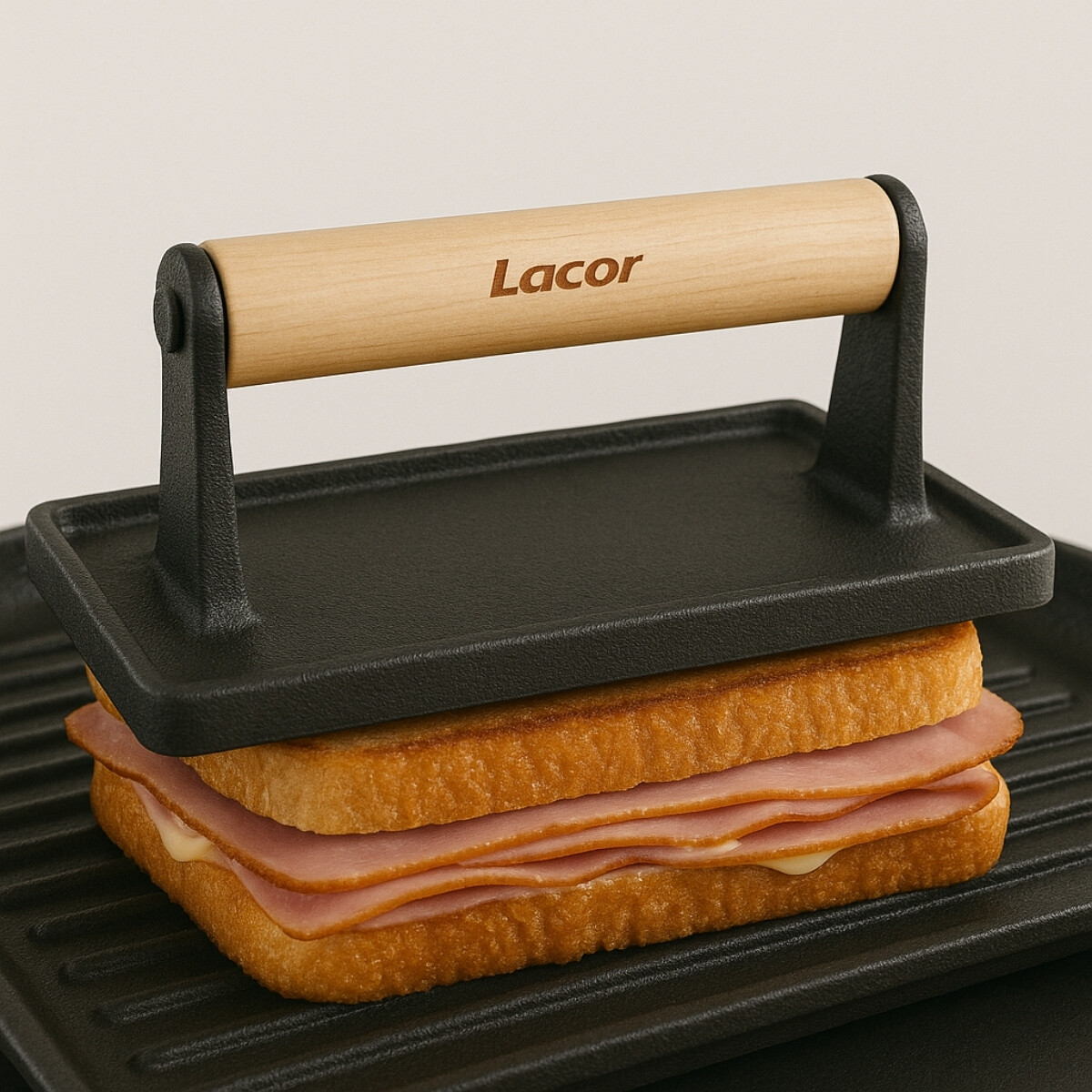 Prensa Hamburguesas rectangular Lacor 