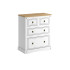 COMODA MEXICANA 4 CAJONES BLANCA MEX028 1773 COMODA MEXICANA 4 CAJONES BLANCA MEX028 1773
