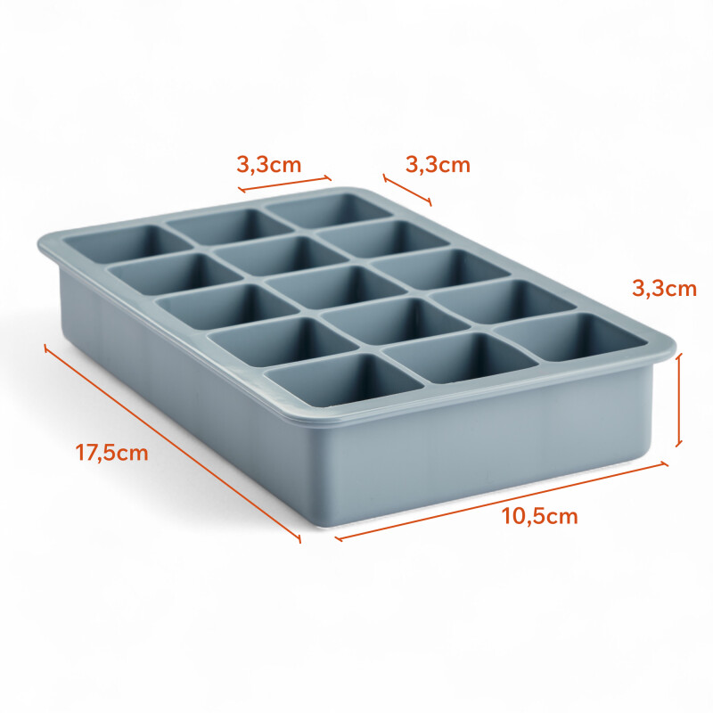 Cubetera silicona 15 Cubos hielera con tapa Sin Color