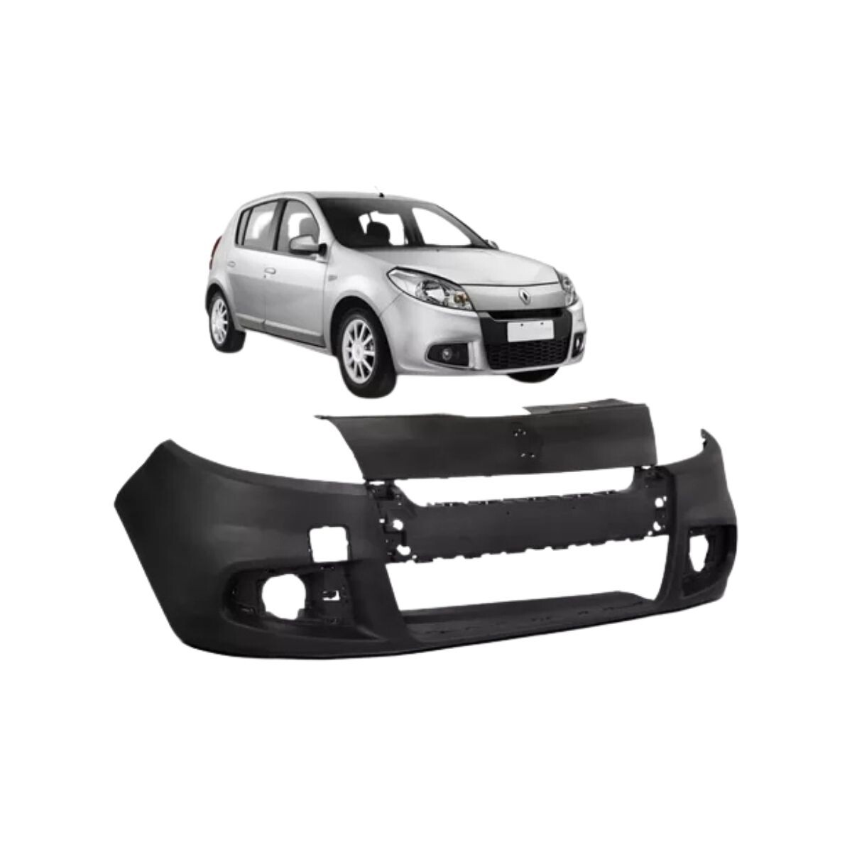 PARAGOLPE DELANTERO NEGRO LISO 