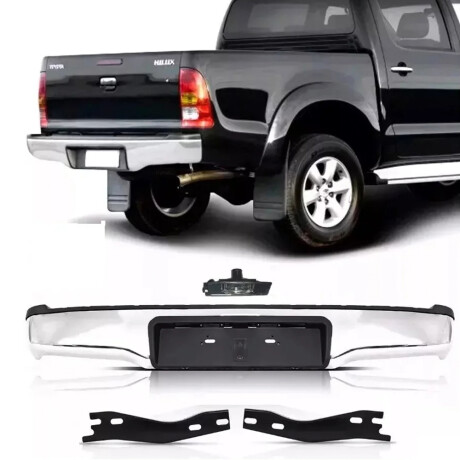 PARAGOLPE TOYOTA TRAS. HILUX 05/ 3.0D CROMADO - PARAGOLPE TOYOTA TRAS. HILUX 05/ 3.0D CROMADO -