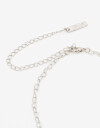 Collares Cortos Metal Collar Corto Metal Corazones - Plateado Rodio