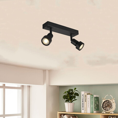 AAS Luminaria Niza Doble Orientable Negra