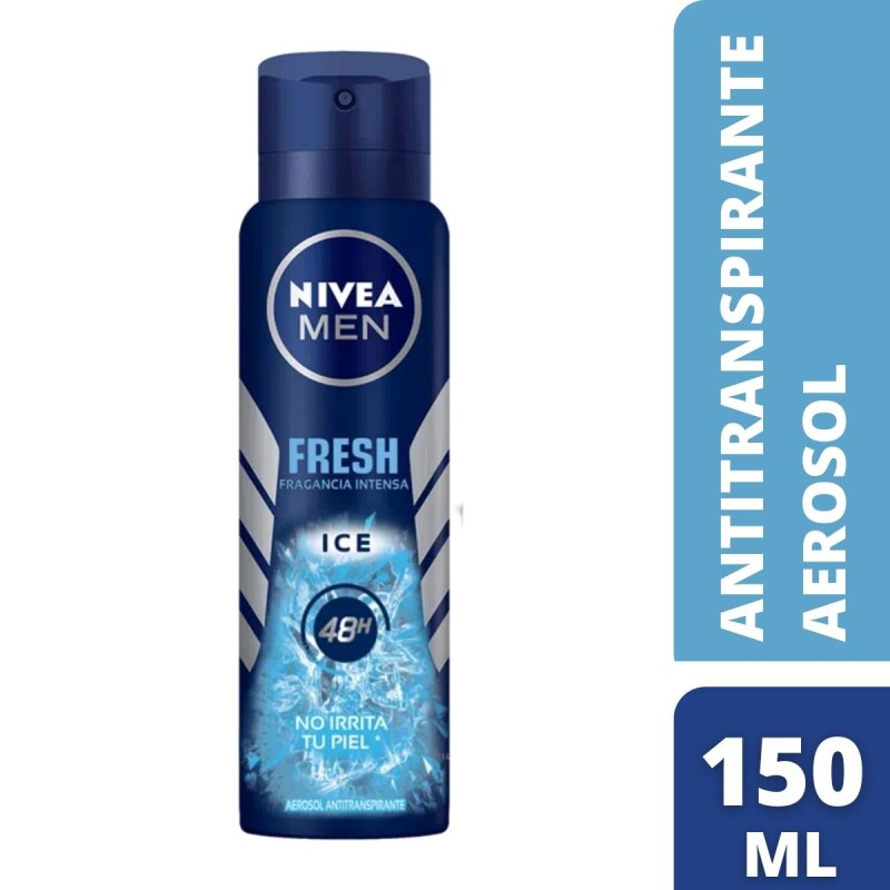 Desodorante en Aerosol Nivea Men Antitranspirante Fresh Ice 150 ML Desodorante en Aerosol Nivea Men Antitranspirante Fresh Ice 150 ML