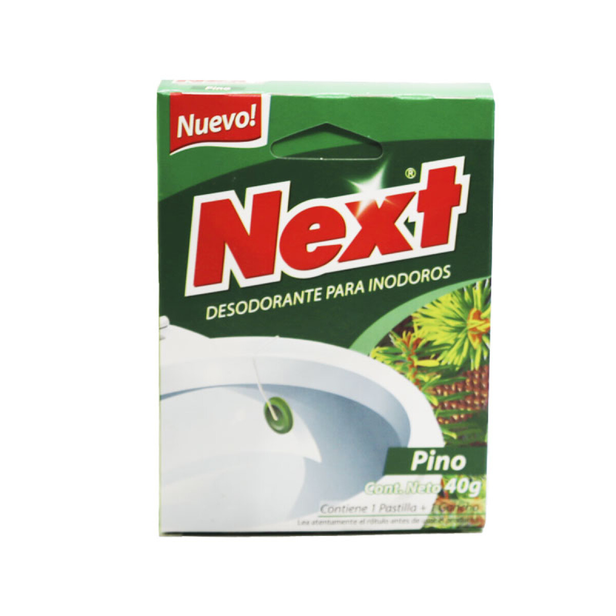 Pastilla Desodorante para Inodoro NEXT 40grs - Pino 