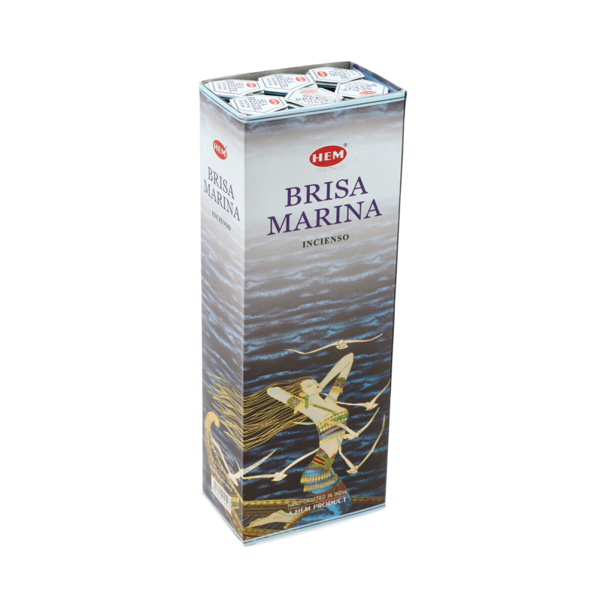 INCIENSO HEM CAJA HEXAGONAL X6 - Brisa Del Mar 