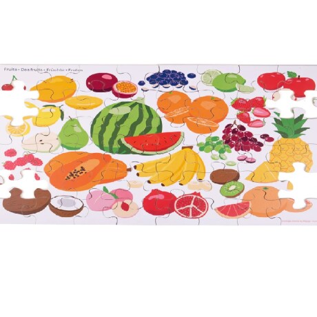 Puzzle madera para piso frutas