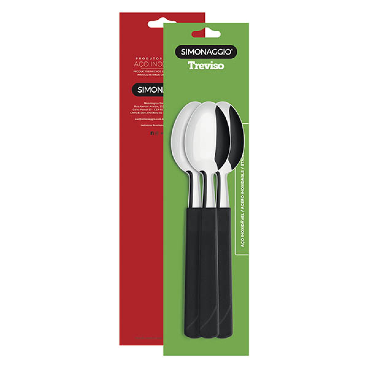 Set X3 Cucharas Treviso de Simonaggio - NEGRO 