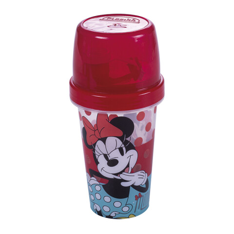 Vaso Milk Shake con Tapa Minnie 320 ml U