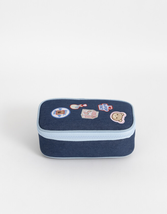 Cartucheras Con compartimentos Cartuchera Denim "k Pop" - Combinacion Multicolor