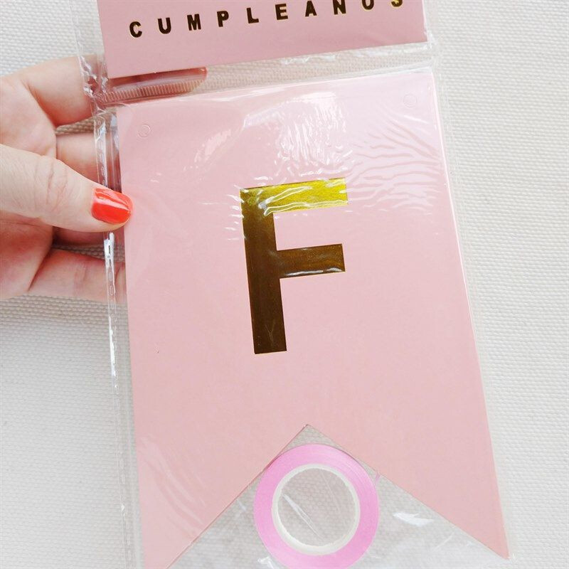Guirnalda de Feliz Cumpleaños Rosa