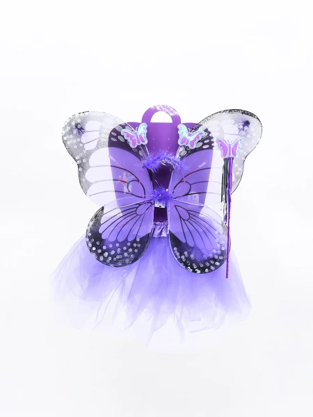 DISFRAZ MARIPOSA ILUMINADA LILA