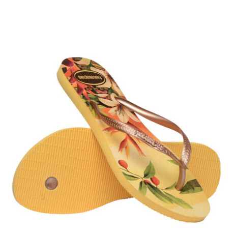 Sandalias Havaianas Slim Tropical Femenino Amarillo