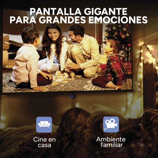 Pantalla De Proyección Con Trípode 100 Pulgadas HD 220cm largo x 120cm Variante Color Negro